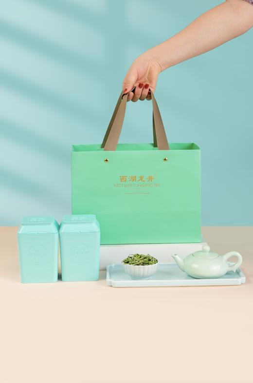 2025新茶 西湖工夫 明前特级龙井绿茶 雪初霁 200g礼盒（100g*2罐）西湖产区  正宗西湖龙井，认准官方茶标 商品图0