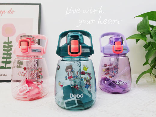 海莉 高颜值大容量水杯（塑料杯）|德铂Debo 商品图0