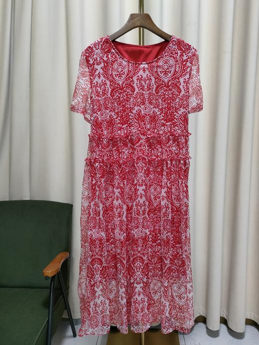 丁摩 桑蚕丝连衣裙碎花飘逸裙子真丝连衣裙Q121147 商品图12