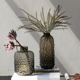 2022.3月新华浮点浅黑玻璃花瓶