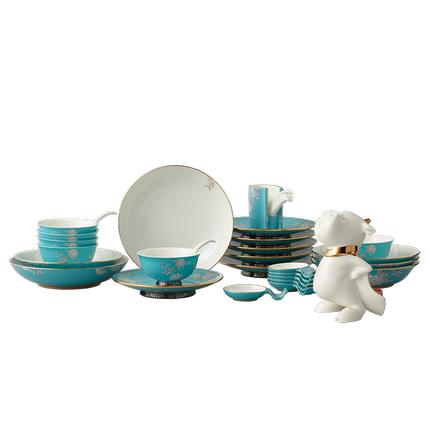 国瓷永丰源水墨牡丹32头中餐具---新年礼 商品图4