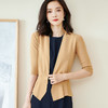米思阳春季新款简约气质修身不规则裙摆针织开衫短外套女2150 商品缩略图0