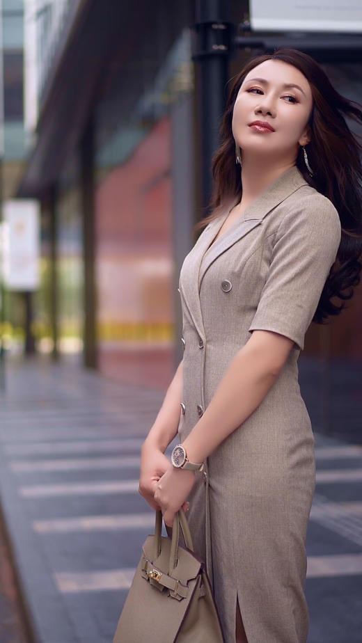 “巴黎香榭丽”颈袖添香-连衣裙-9383733 “香榭丽舍”连衣裙 法国浪漫优雅 复古J9383733 商品图4