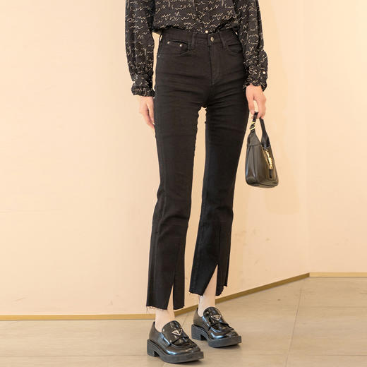 水云间2022年春日常开叉百搭牛仔裤12210067 商品图1