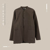 93352173极简无领休闲长袖衬衫外套 商品缩略图0