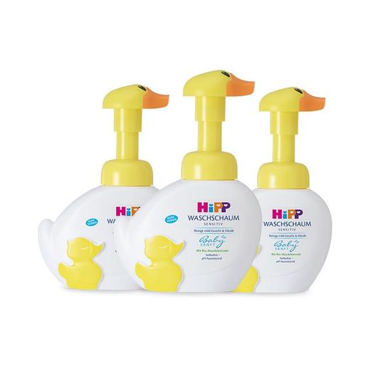 【保税仓】德国喜宝HiPP小黄鸭小鸭子免敏无泪洗手液洗脸液250ml 商品图4