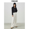 VIMAGE/纬漫纪春季新款时尚休闲抽绳小上衣V1713313 商品缩略图1