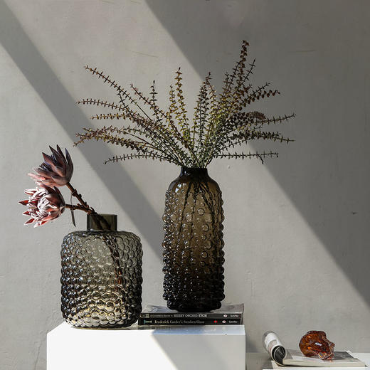 2022.3月新华浮点浅黑玻璃花瓶 商品图1