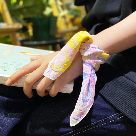 【绘画】水拓丝巾/团扇 商品图6