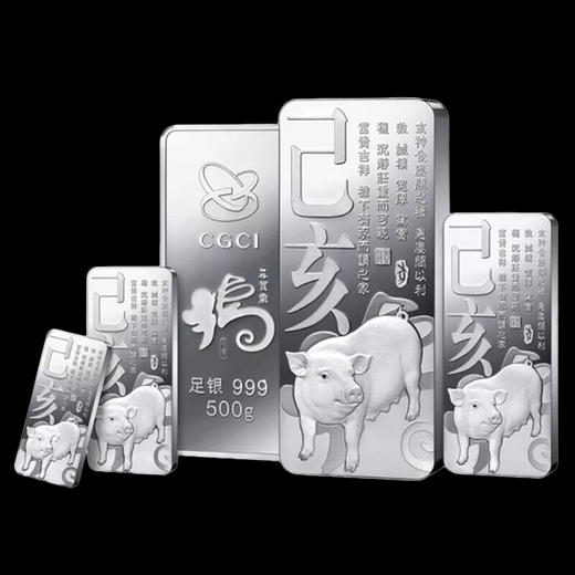 2019年猪年银条 中国金币发行 商品图0