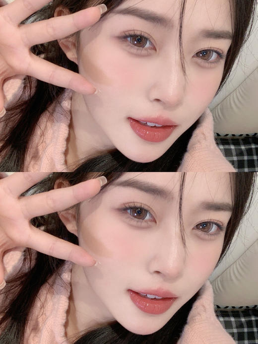 【年抛】泡泡糖 软桃棕 Recolook | 大直径14.5，着色13.7 | 【同品牌多副更划算,选款色板在详情页】|狗狗眼美瞳 商品图1