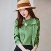 洋气醋酸缎面衬衫高端设计感气质时尚飘带衬衣 商品缩略图7