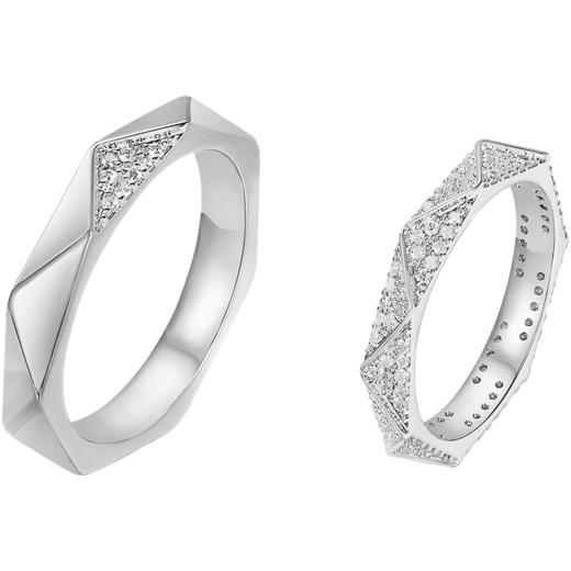 ZEGL925纯银情侣戒指男女对戒小众设计送女友朋友情人节生日礼物 商品图9