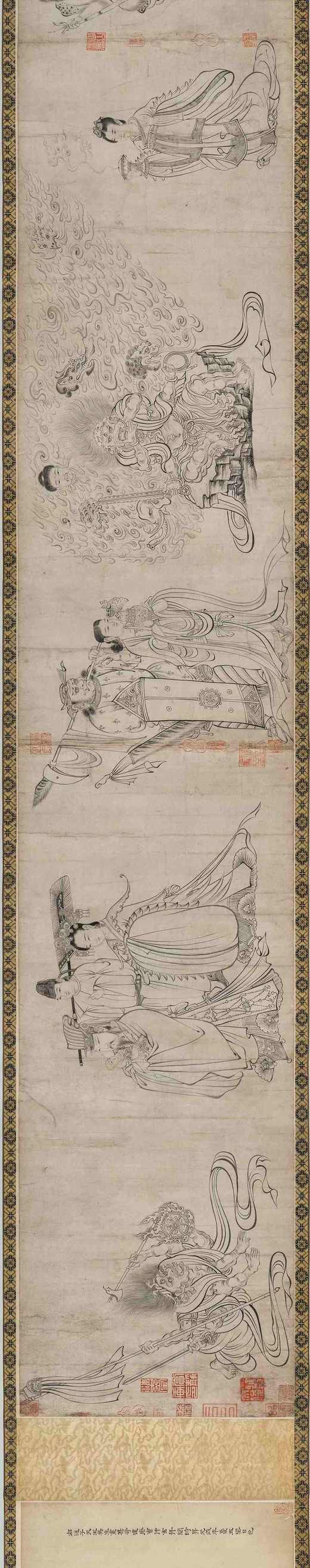 《送子天王图》，吴道子绘，函套经折装，原大，浙江人民美术出版社2021年8月版。特装，定价300，售价300 商品图13