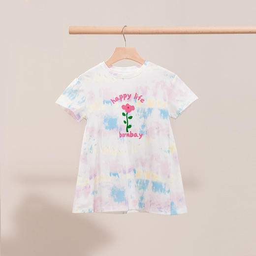 贝贝怡夏季新品短袖连衣裙扎染工艺女宝外出服 商品图2