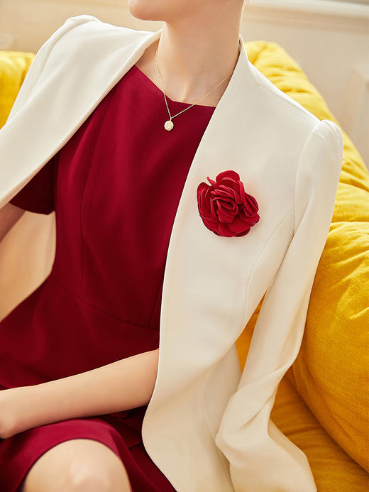 高端空姐职业套装西装套裙OL连衣裙酒店前台工作装女工作服两件套 商品图1