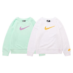 耐克-童衣类（春）F2小童套头无帽卫衣雾绿色