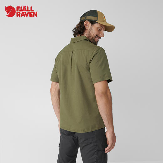 北极狐男士立领舒适短袖清爽耐撕裂春夏衬衣衬衫 87038 商品图2