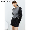NEELLY纳俪商场同款高腰短裤女收腰松紧抽褶设计休闲裤百搭通勤N22022H01087 商品缩略图3