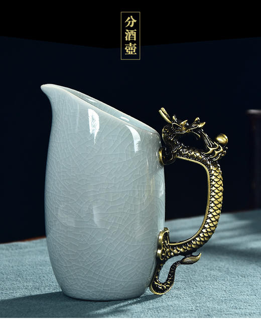 十二生肖陶瓷小酒杯酒具套装12兽首古铜色白酒烈酒迷你杯中式家用 商品图3