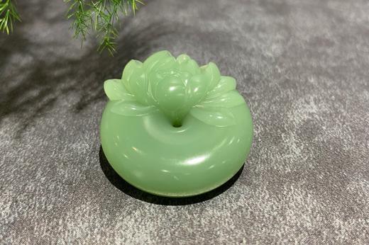 【御珠宫坊】碧玉莲花扣挂件 商品图5