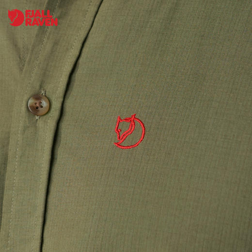 北极狐男士立领舒适短袖清爽耐撕裂春夏衬衣衬衫 87038 商品图4