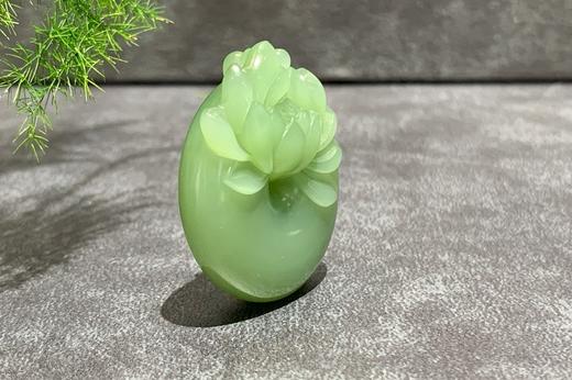 【御珠宫坊】碧玉莲花扣挂件 商品图4