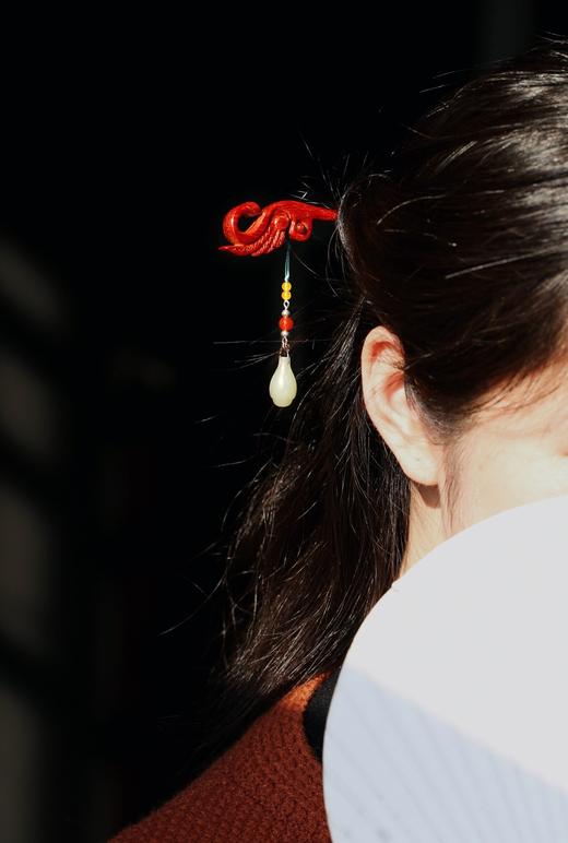 【青山特惠】小叶紫檀发簪 天鹅 s43 商品图6