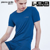 皮尔卡丹轻薄短袖T恤无痕自由裁男爽滑修身打底背心P552921 商品缩略图1