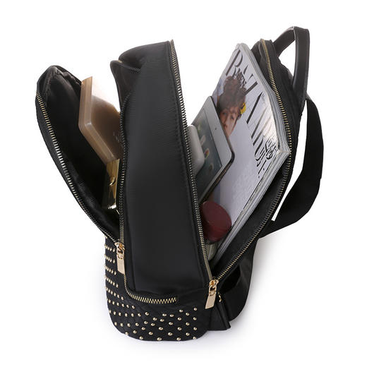 韩版牛津布小背包时尚大容量帆布书包轻便旅行包    XH6690zmd 商品图3