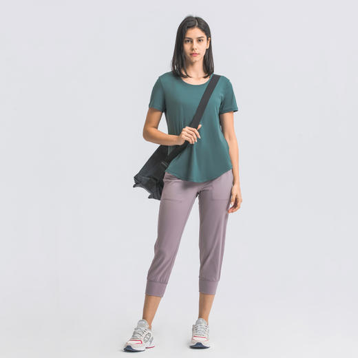 【lulu瑜伽健身短袖】宽松裸感，舒适透气，高弹力T恤*lulu同面料 商品图7