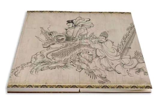 《送子天王图》，吴道子绘，函套经折装，原大，浙江人民美术出版社2021年8月版。特装，定价300，售价300 商品图2