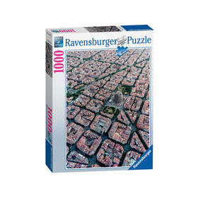 Ravensburger拼图 平面拼图1000片俯瞰巴塞罗那RAVC151875