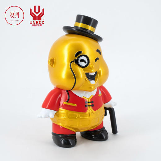 现货Unbox Chubbi 花生肥仔 金色大号 搪胶 商品图1