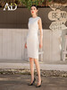 经典白色连衣裙收腰夏新款通勤简约高端内搭裙子时尚气质职业装 商品缩略图0