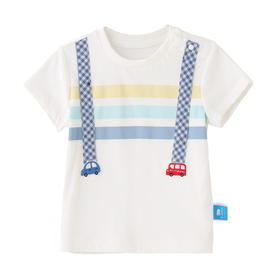 丽婴房-童衣类（夏）F2上衣白色\米白