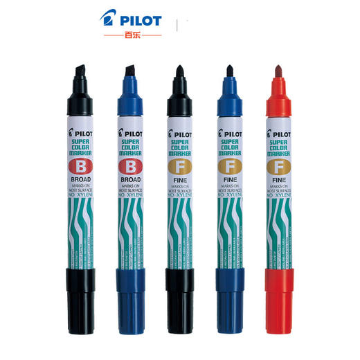 PILOT/百乐 油性箱头笔 SCA-B/SCA-F 铝杆斜头记号笔油性笔 商品图2