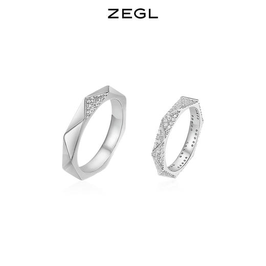 ZEGL925纯银情侣戒指男女对戒小众设计送女友朋友情人节生日礼物 商品图0