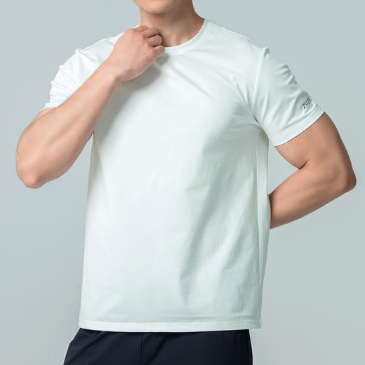 100次机洗不变形抑菌织带冰感运动T恤 商品图3