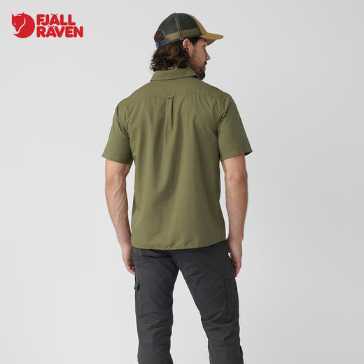 北极狐男士立领舒适短袖清爽耐撕裂春夏衬衣衬衫 87038 商品图1