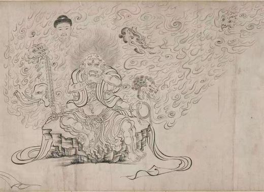 《送子天王图》，吴道子绘，函套经折装，原大，浙江人民美术出版社2021年8月版。特装，定价300，售价300 商品图5