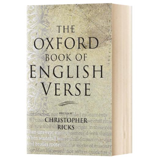牛津英语诗歌 英文原版 The Oxford book of English verse Christopher Ricks 莎士比亚 华兹华斯 英文版 进口书 商品图1