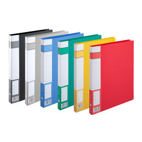 齐心 A602 办公必备轻便夹 A4 单强力夹PP单夹文件夹蓝色