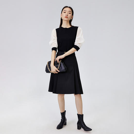 水云间灯笼袖小衫宽松显瘦新款2022春季设计感针织衫12210312 商品图1