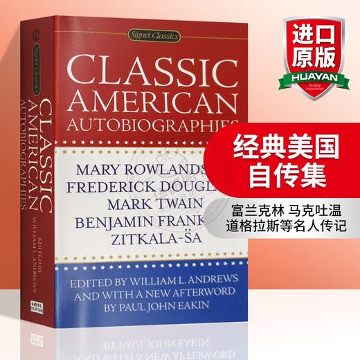 经典美国自传集 英文原版书 Classic American Autobiographies 富兰克林 马克吐温 道格拉斯等名人传记 进口书籍 英文版 商品图0