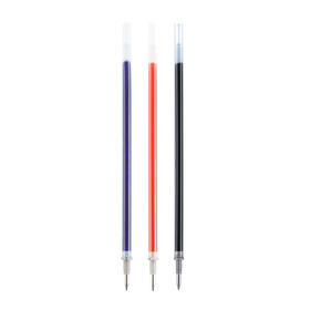 齐心 R980 通用中性笔水笔碳素笔替芯笔芯0.5mm黑红蓝