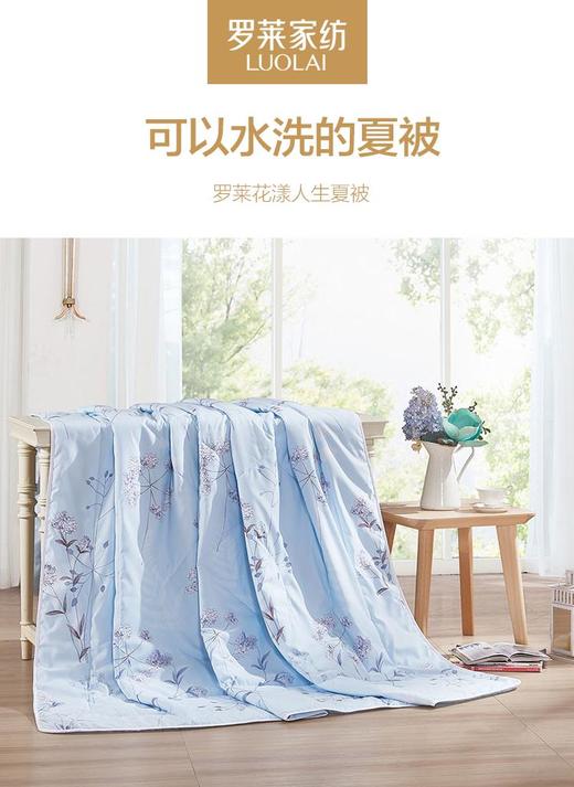 罗莱家纺夏季空调被花漾人生抗菌夏被【XPQ】 商品图4