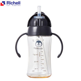 利其尔 ppsu防呛吸管杯 企鹅杯宝宝水杯