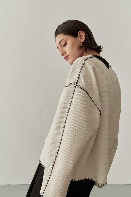 Viktoria Chan | SS22016 Blake trimmed jacket [外套 浅米 ] 商品图1