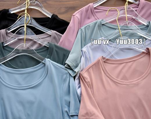 【lulu瑜伽健身短袖】宽松裸感，舒适透气，高弹力T恤*lulu同面料 商品图10
